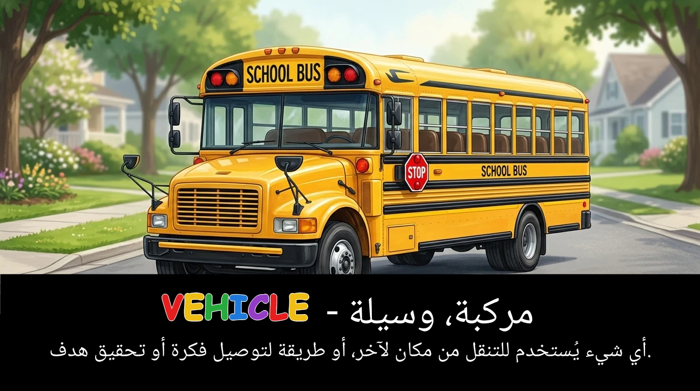 Arabic Illustration for vehicle